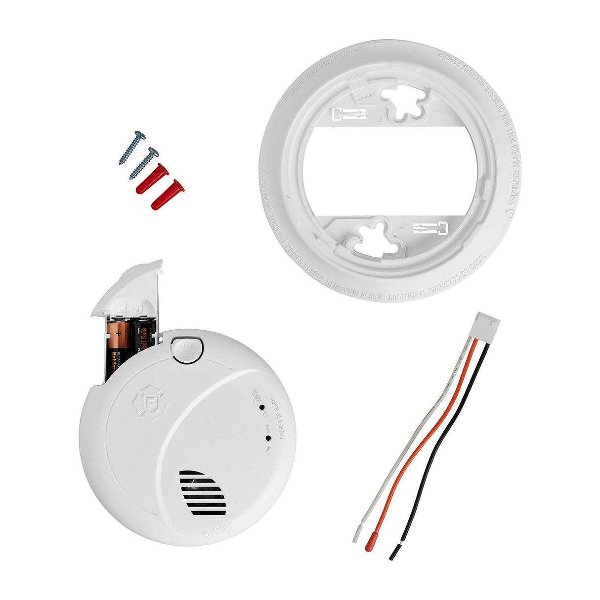 Interconnect Hardwire 2-in-1 Smoke & CO Alarm With Battery Backup & Voice Alerts